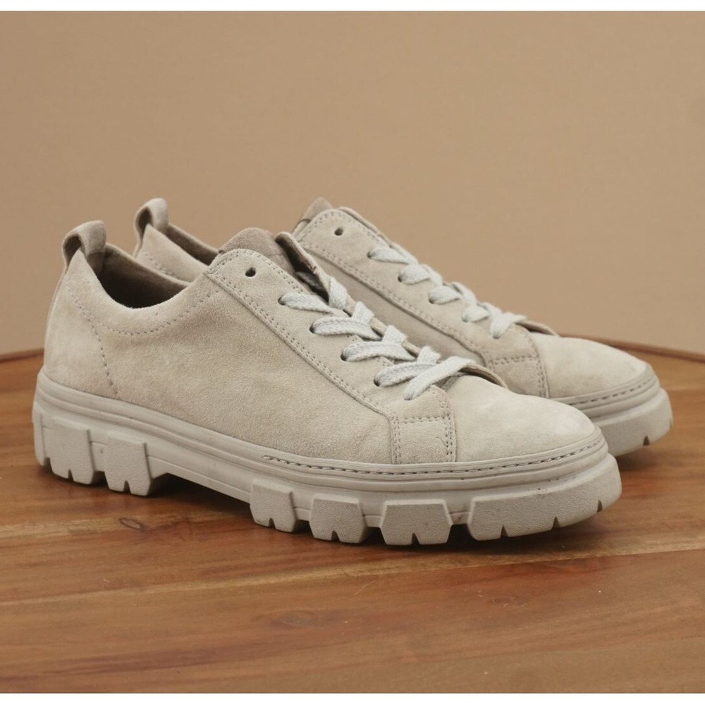 Paul Green Beige Suede Sneakers